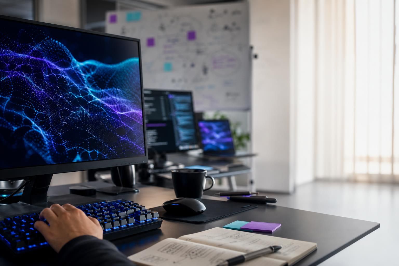 découvrez comment notre agence spécialisée en intelligence artificielle générative vous aide à surfer sur la nouvelle vague technologique et à transformer votre business.