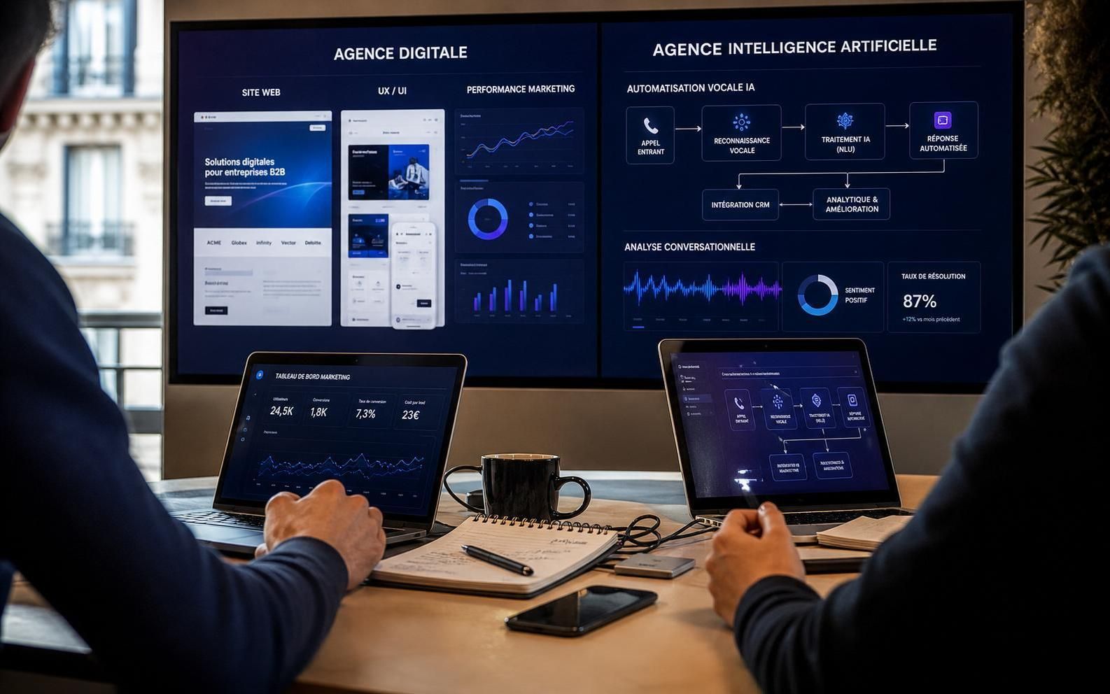 découvrez les différences clés entre une agence d'intelligence artificielle et une agence digitale pour mieux choisir votre partenaire technologique.