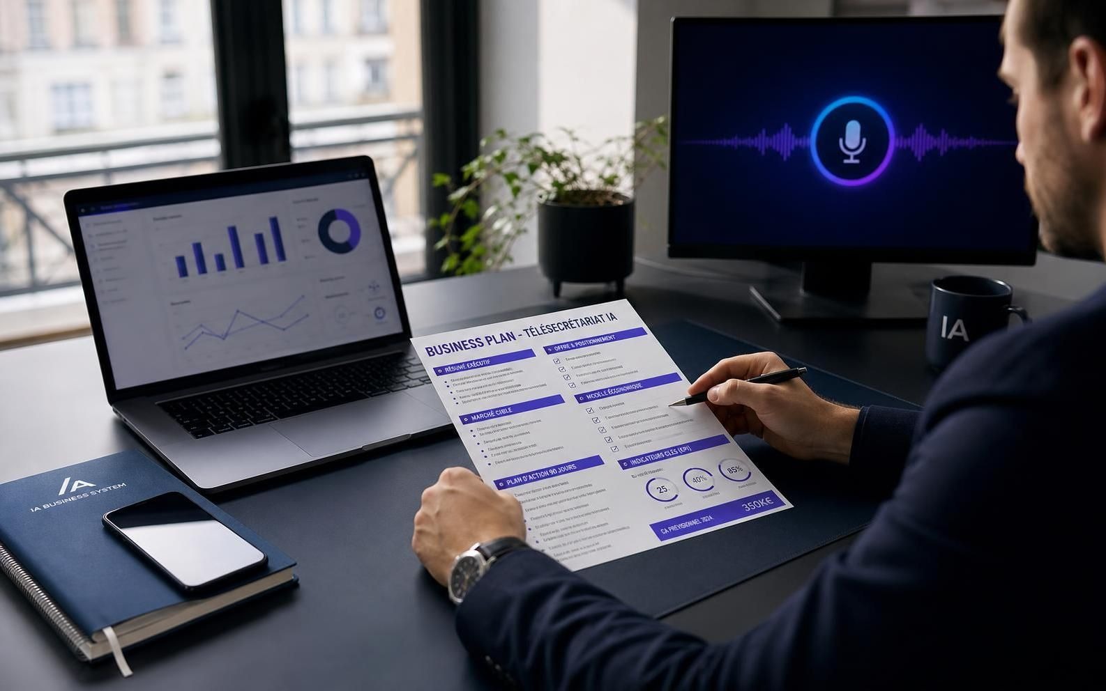 découvrez comment lancer un télésecrétariat basé sur l'ia avec un business plan clair et concis en une page, idéal pour démarrer rapidement et efficacement votre projet.